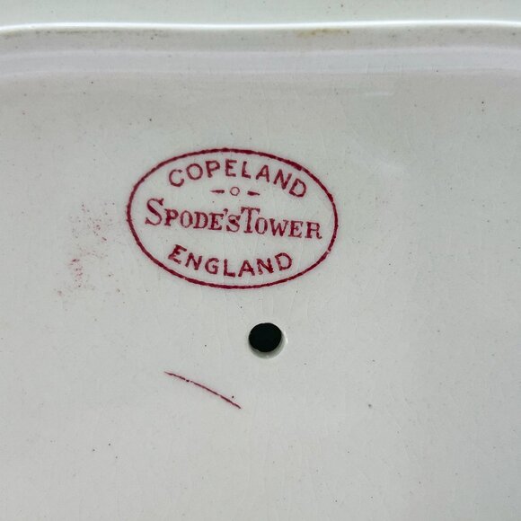 Copeland Spode Tower Vintage Gravy Boat with Attached Saucer - Picture 7 of 12